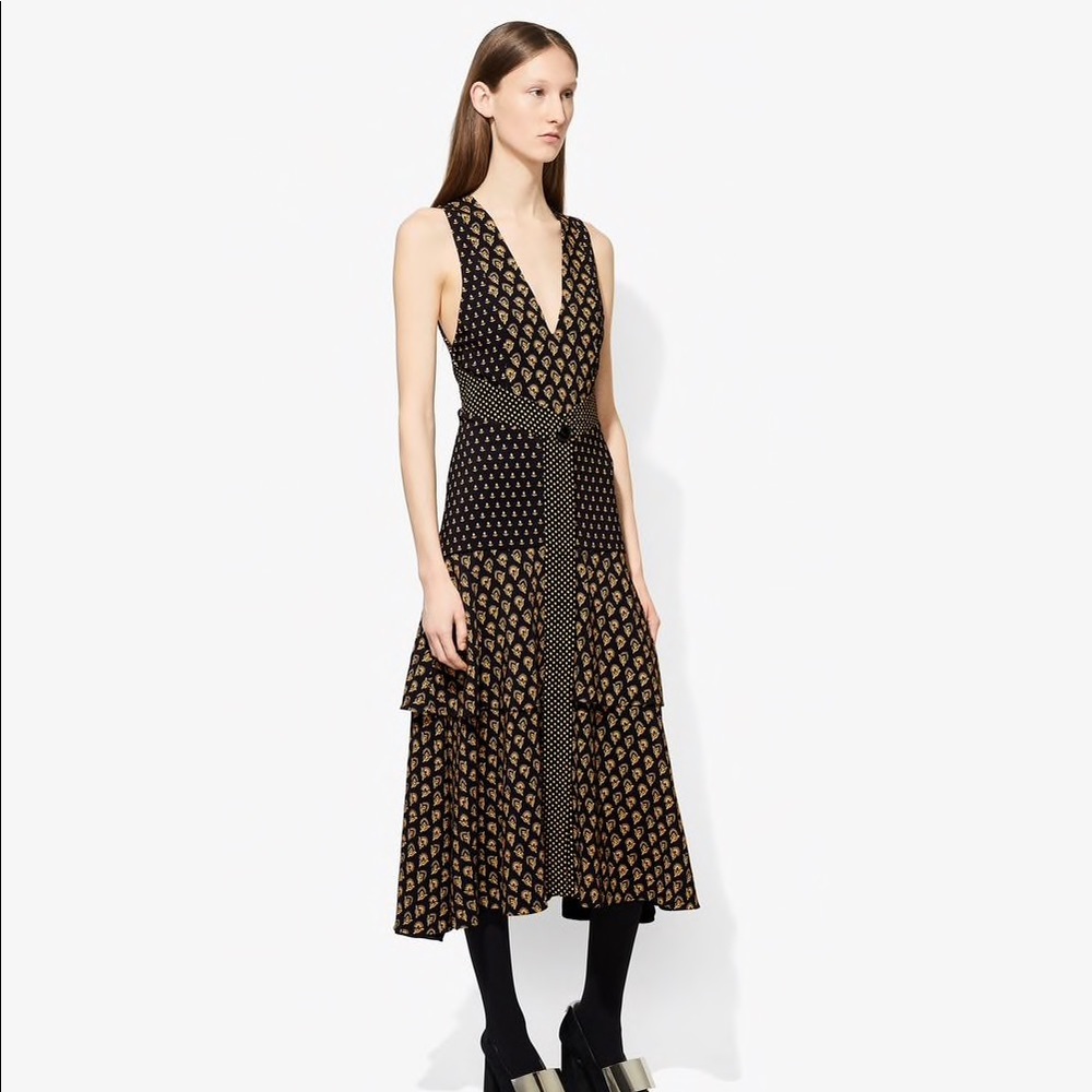 Proenza Schouler Block Print Sleeveless Dress